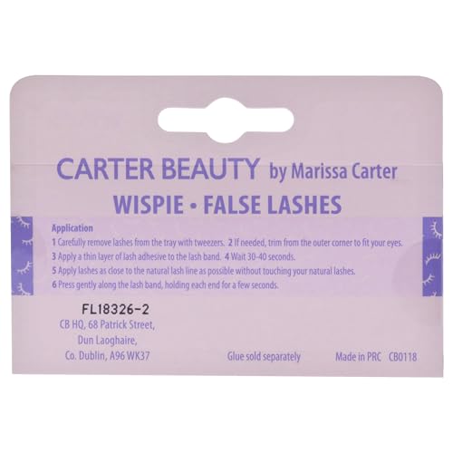 Carter Beauty On The Lash - 3D Artificial Eyelashes - Adds Volume And Depth - Adds A Touch Of Elegance - Feather Weight - Creates A Sophisticated Look