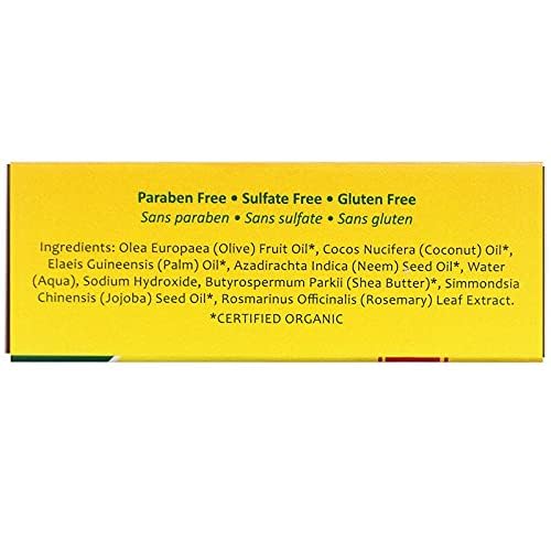 Maximum Strength Neem Oil Soap Organix South 4 oz Bar Soap