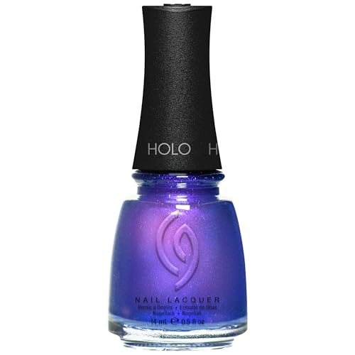 China Glaze CG Nail Lacquer Slay Delivered - Holographic Deep Blue & Purple Nail Polish, Quick Dry Iridescent Shift, High Shine Shimmer for Salon Beauty & Personal Care China Glaze