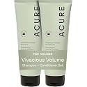 Acure Vivacious Volume Shampoo and Conditioner Set - Thickening & Volumizing Hair Care for Thick, Full Locks, Boost for Thin, Fine Hair, Sulfate Free