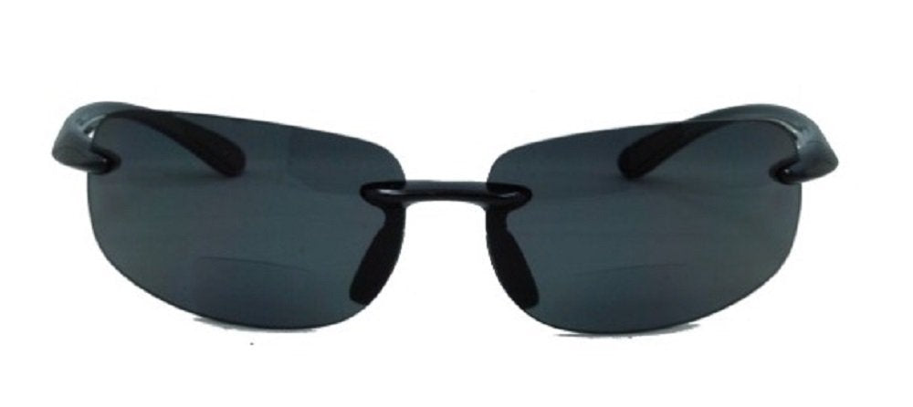 Pink Ribbon Shades Men and Women Rimless Bifocal Lovin Maui Sports Style - black 2.50