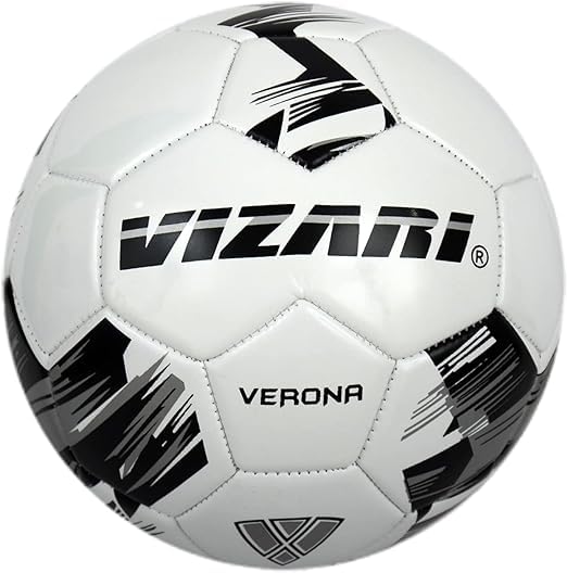 Vizari Verona Soccer Ball for Kids, Youth, Adults - Size 3,4,5 - Practice & Match, Indoor & Outdoor Soccer Ball for Boys, Girls (Pack of 1, 6, & 12)