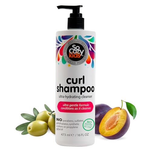 SoCozy Curl Shampoo for Kids Curly Hair (16 Fl Oz Pump) Gentle Hydrating Cleanser, Helps Improve Elasticity, Reduce Breakage & Frizz with Keratin Beauty and Personal Care SO COZY Default Title