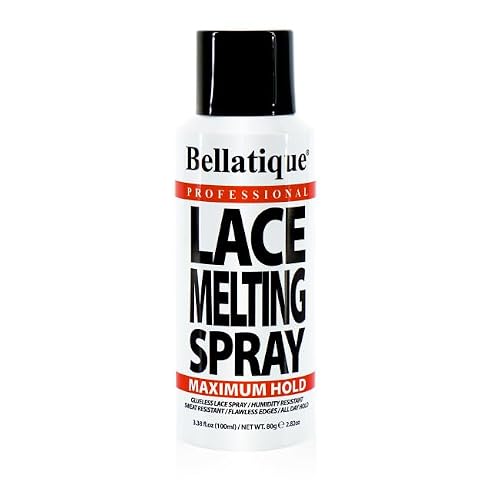 BELLATIQUE Lace Melting Spray (8.45 oz) - Maximum Hold. Flawless Edges, Quick & Easy, Fast Drying, Humidity Resistant, Sweat Resistant, All Day Hold
