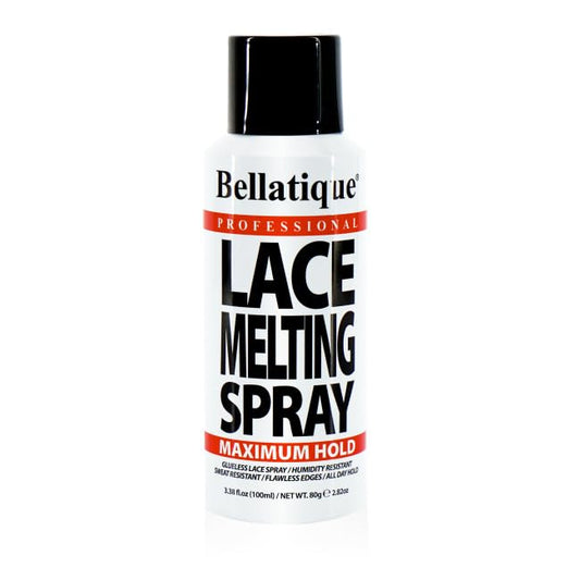 BELLATIQUE Lace Melting Spray (8.45 oz) - Maximum Hold. Flawless Edges, Quick & Easy, Fast Drying, Humidity Resistant, Sweat Resistant, All Day Hold