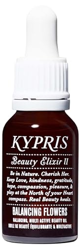 KYPRIS, Beauty Elixir II: Balancing Flowers Moisturizing Face Oil, Bioidentical Antioxidant Complex w CoQ10 & Vitamin C Ester THD Jasmine Lavender…