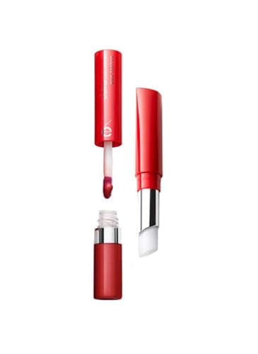 Esika Colorfix Duo Tattoo 24H Plus Lipstick, Moisturizing Balm, Long Lasting High Color Load, Color: Rojo Passion