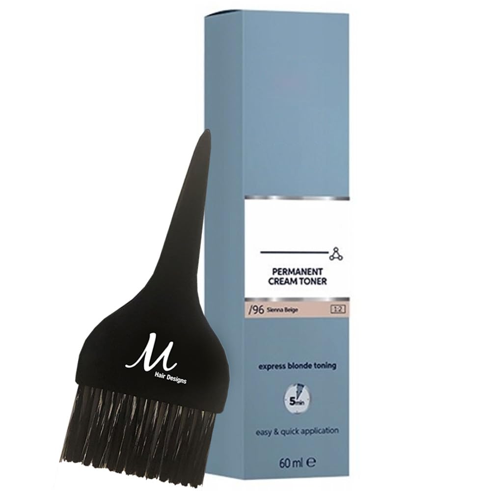 BlondorPlex Sienna Beige /96 Cream Toner 2 Ounce with Tint Brush