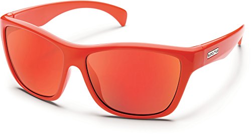 Suncloud Wasabi Polarized Sunglasses Small/Kids Size in Orange & Red Mirror