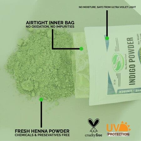 200 Grams INDIGO POWDER For Hair Dye/Color - The Henna Guys