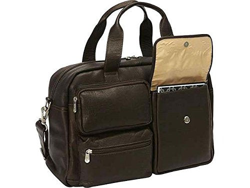 Piel Leather Multi-Pocket Carry-on, Black, One Size