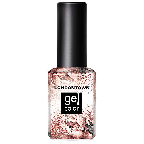 LONDONTOWN UV/LED Gel Nail Polish, Shimmery Glittery Pink, Rose All Day, 0.4 Fl Oz, Long Lasting, Chip Resistant High Shine Color Beauty & Personal Care LONDONTOWN