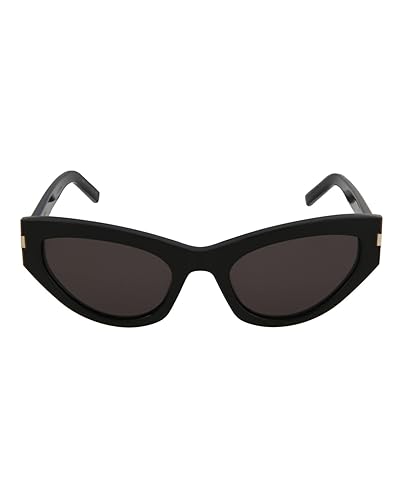 Saint Laurent Cat Eye Sunglasses Black Black Grey Luxury Eyewear Made In Italy Acetate Frame Designer Fashion for Everyday Luxury