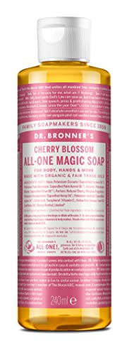 Dr. Bronners Cherry Blossom Pure-Castile Liquid Soap, 240 ML Beauty & Personal Care Dr. Bronner's