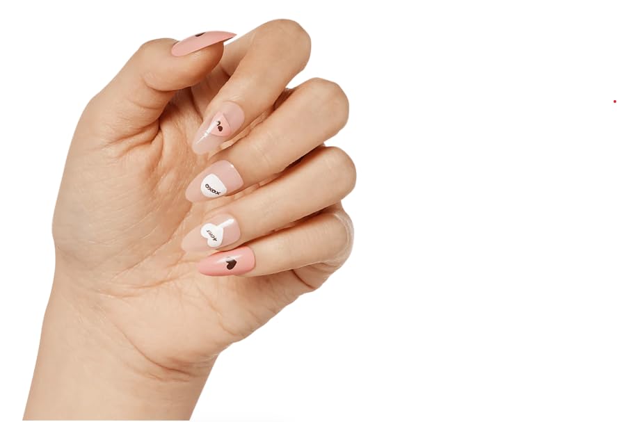 KISS Salon Acrylic French Color, "Red Roses", Pink/White, Medium Size, Almond Shape, Includes 28 Nails, 2G Glue, 1 Manicure Stick, 1 Mini File Beauty & Personal Care KISS