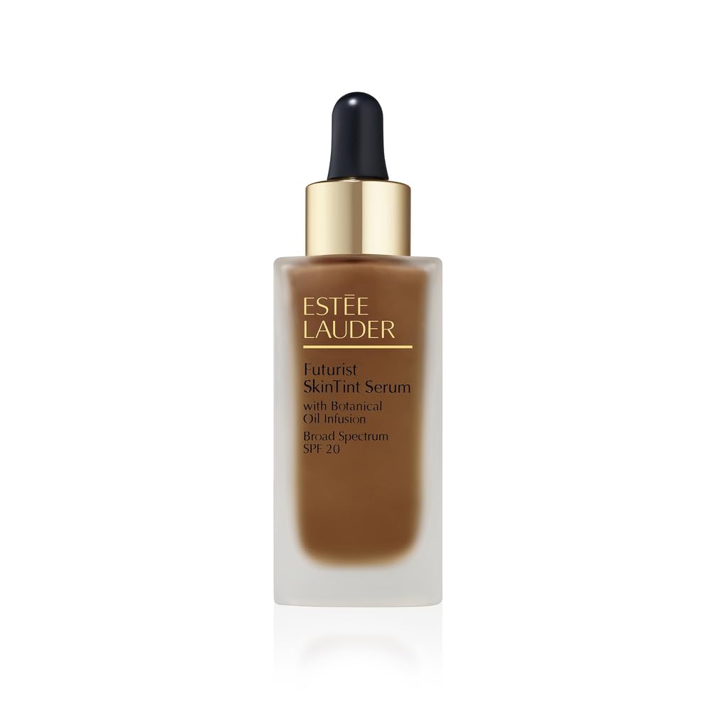 Estée Lauder Futurist Skin Tint Serum Foundation SPF 20 with Glycerin | Light Coverage, 1.0 Fl Oz, 5C1 Rich Chestnut
