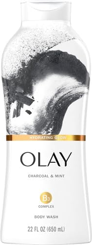 Olay Cleansing Infusion Charcoal + Mint Body Wash, 22 oz