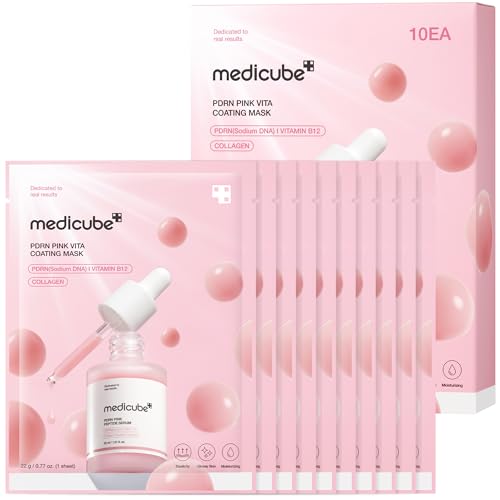 medicube Salmon DNA PDRN Pink Vitamin Coated Sheet Mask 10EA Beauty and Personal Care medicube Default Title