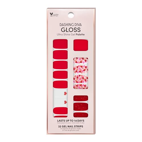 Dashing Diva Gloss Gel Strips - Girl Crush | UV Free, Chip Resistant, Long Lasting | 32 Wraps, 1 Prep Pad, 1 Nail File Beauty & Personal Care Dashing Diva