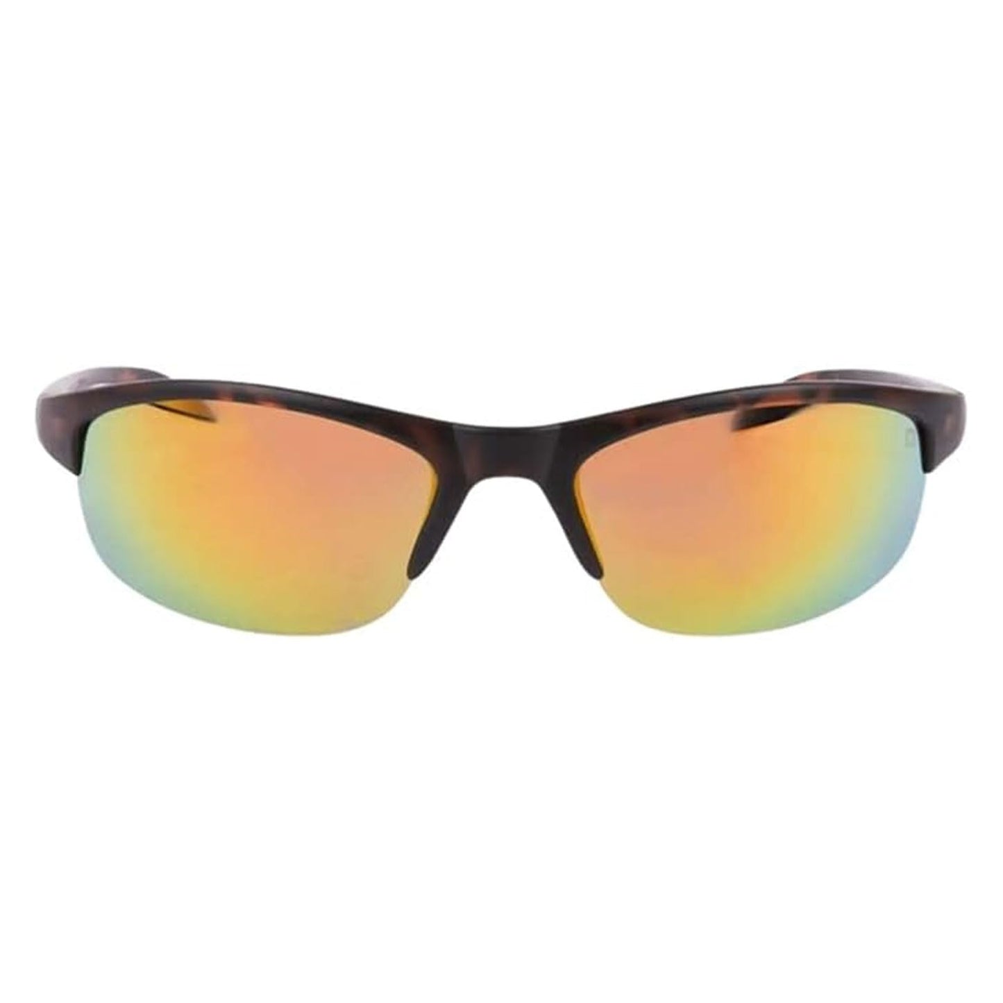 Optic Nerve Unisex Alpine Polarized Sport Sunglasses, Tortoise - Smoke w/Red Mirror Lens
