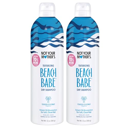 Not Your Mother's Value Pack Beach Babe Jumbo Dry Shampoo (2-Pack) - 12 oz Each - 70% More to Instantly Absorb Oil and Create Effortless Sea-Tossed Beauty and Personal Care Not Your Mother's Default Title