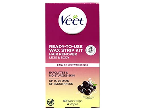 Veet Legs N Body Wax Hair Remover Strips 40Ct (Packaging may vary) Beauty and Personal Care Veet