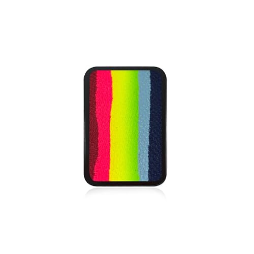 Kraze FX Rainbow Promise Face Paint Refill 10g by Jacqueline Howe - Split Cake - Red to Blue Gradient - Replacement for Bold & Brilliant Palette