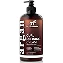 Artnaturals Curl Defining Cream-Moisturizer & Enhancer w/Almond, Jojoba & Argan Oil & Natural Frizz Control - for Wavy & Curly Hair Products - Sulfate