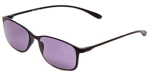 Calabria 720T Flexie Square Reading Sunglasses +1.25 Ebony Men/Women Bendable Sunglass Reader Flexible UV Protection TR90