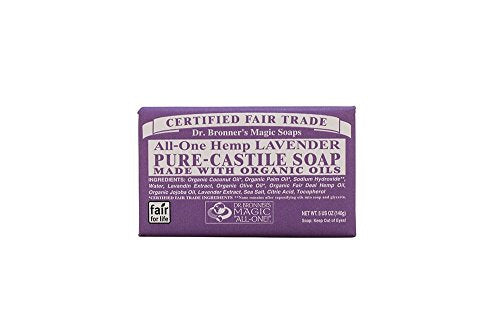 Bar Soap, Organic, Lavender, 5 oz (Pack of 4) Beauty & Personal Care Dr. Bronner's