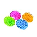Niva Hair Scalp Massager Shampoo Brush - Flexible Scalp Exfoliator Dandruff Brush and Grass Shape Handle - Baby Shower Bath Brush Suitable for Women