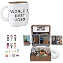 Polly Pocket x The Office Compact Playset 6 Character Dolls and 9 Accessories, Collectible Partnership Toy, Coffee Mug Exterior