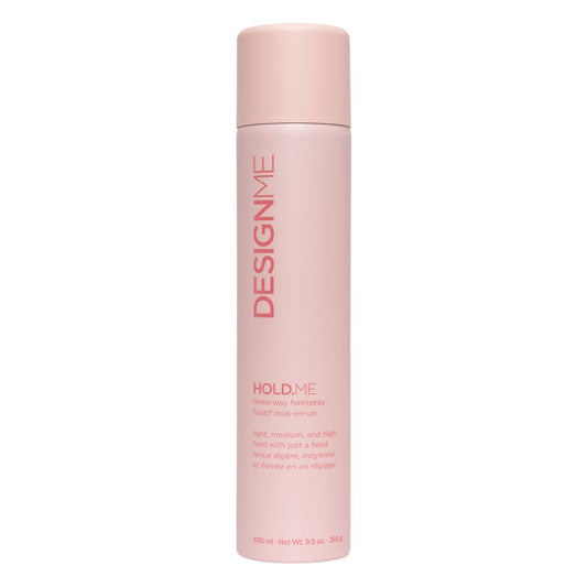 HOLD.ME Three-Way Hairspray by DESIGNME | Hairspray with Light, Medium, & High Hold Options | Extra Hold Hair Spray with Thermal Protectors & Vitamin