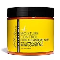 The Hair Diagram - Ashley Marie Moisture Control Curl Cream with Avocado & Sunflower Oil - Natural Ingredients - Anti Frizz Curly Hair Styling Cream