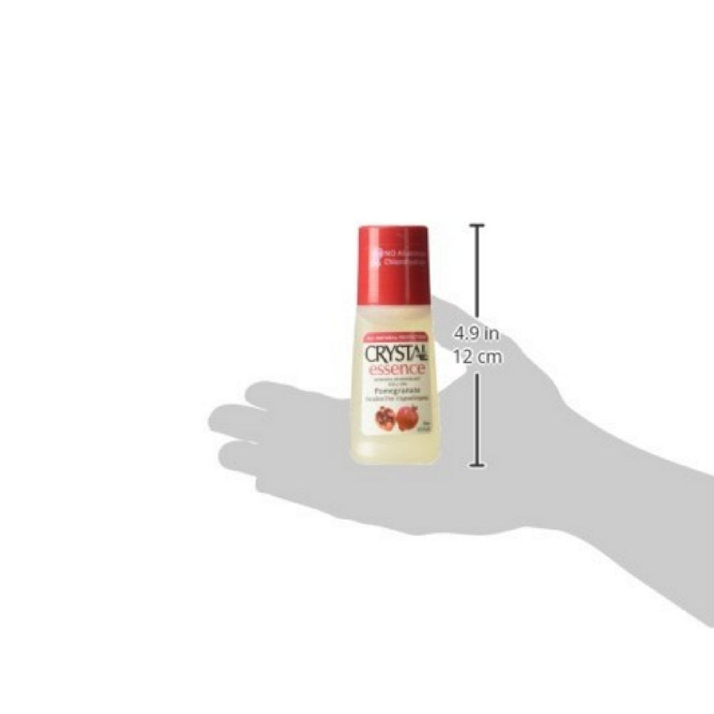 Crystal Essence Mineral Deodorant Roll-On, Pomegranate 2.25 oz ( Pack of 4) Beauty and Personal Care Crystal Essence