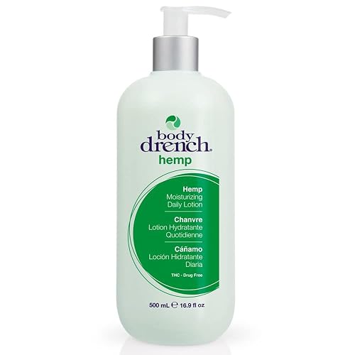 Body Drench Moisturizing Body Lotion - Hydrating & Nourishing Hemp Lotion for All Skin Types, with Hemp Seed Oil, 16.9 fl oz