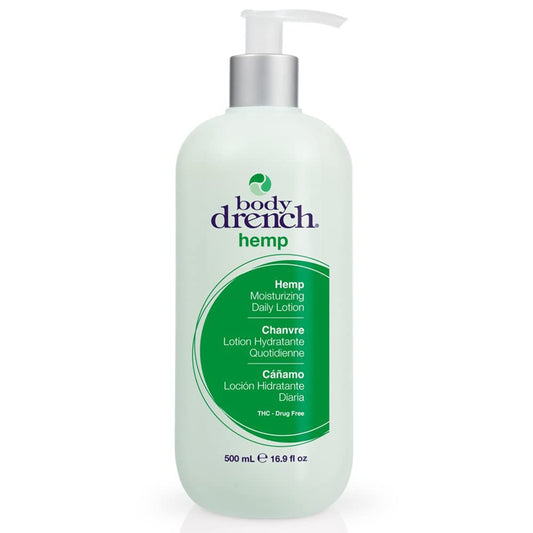 Body Drench Moisturizing Body Lotion - Hydrating & Nourishing Hemp Lotion for All Skin Types, with Hemp Seed Oil, 16.9 fl oz