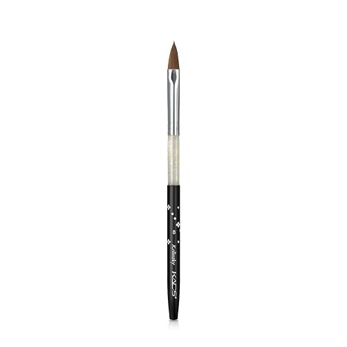 KADS Kolinsky Sable Brush Professional Kolinsky Sable Acrylic Nail Brush for Acrylic Brush Size 8# Beauty & Personal Care KADS