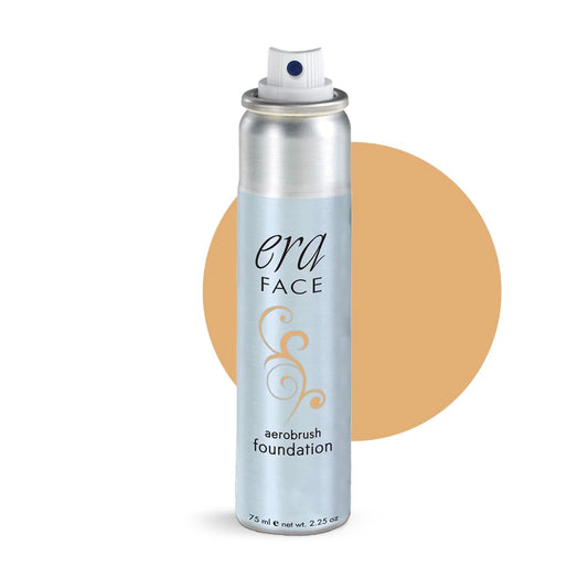 ERA Face spray makeup (R6 Ginger, 2.25 oz) - airbrush foundation, everyday, buildable, professional spray on cosmetics by Era Beauty