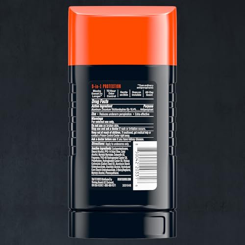 Right Guard Xtreme Defense Invisible Solid, Antiperspirant Deodorant, Arctic Refresh Scent - 5-in-1 Deodorant for Men, 72-Hour Odor Control, 2.6 oz (4 Pack)