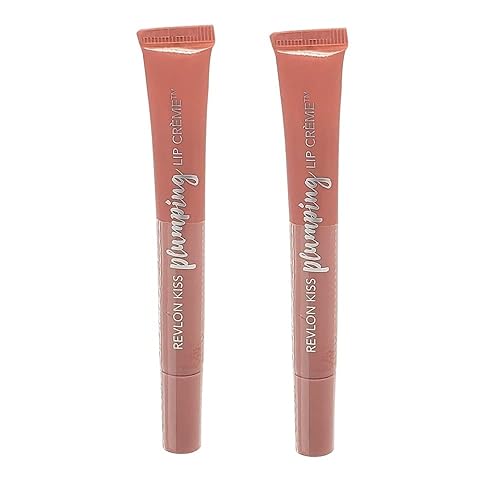 Pack of 2 Revlon Kiss Plumping Lip Creme, Nude Honey 5102