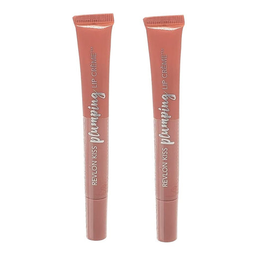 Pack of 2 Revlon Kiss Plumping Lip Creme, Nude Honey 5102