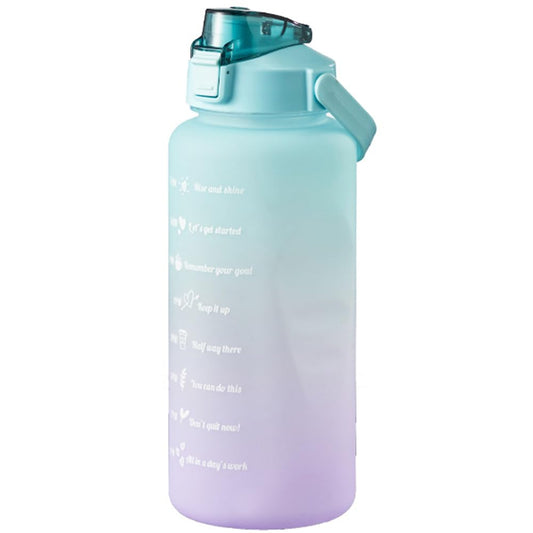 VELINE Large Motivational Water Bottle with Straw, 64oz Half Gallon Water Jug with Time Marker, Leak-Proof and BPA-Free for Sports and Fitness