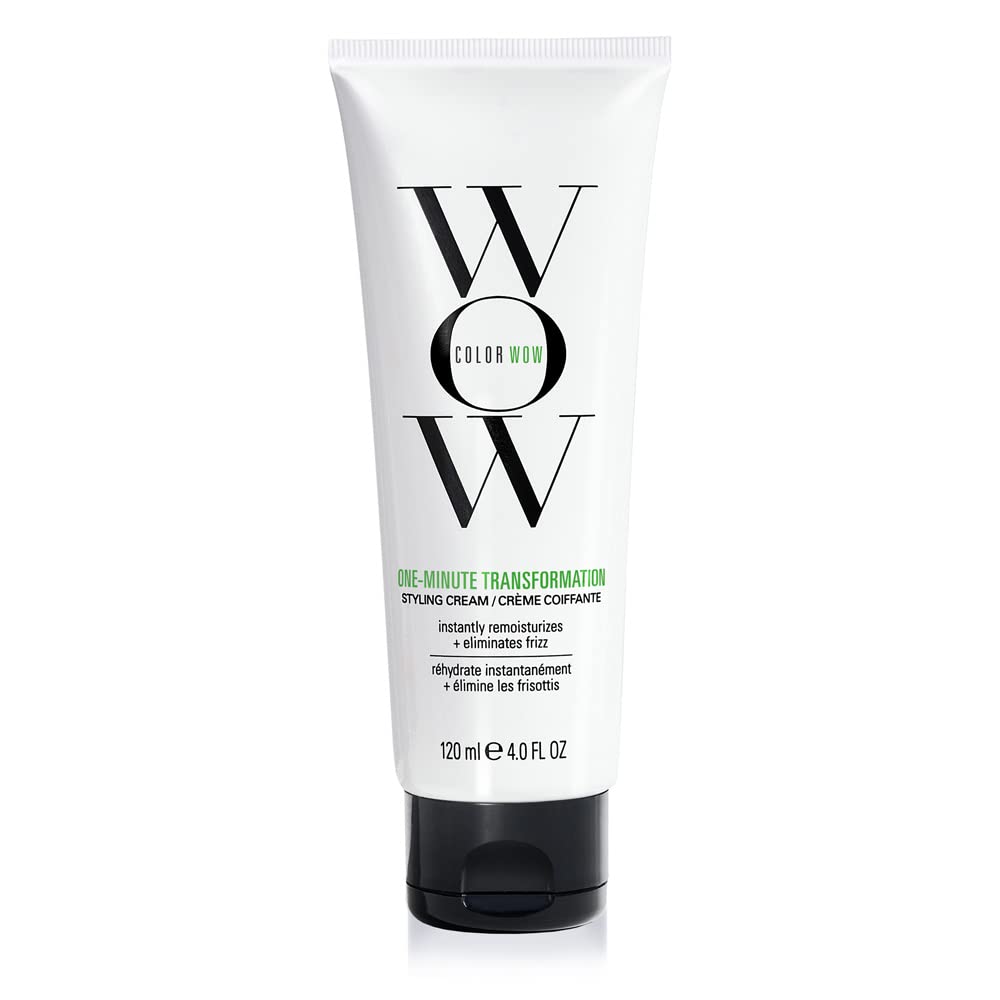 COLOR WOW One Minute Transformation - Instant frizz fix| Nourishing styling cream smooths, tames + defrizzes on the spot, Avocado oil + Omega 3’s