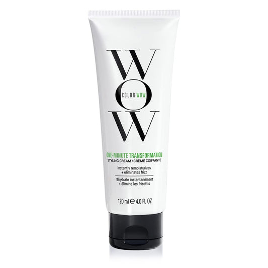 COLOR WOW One Minute Transformation - Instant frizz fix| Nourishing styling cream smooths, tames + defrizzes on the spot, Avocado oil + Omega 3’s