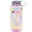 Nalgene Sustain Tritan BPA-Free Water Bottle Made with Material Derived from 50% Plastic Waste, 32 OZ, Wide Mouth, Tie-Dye Cosmo