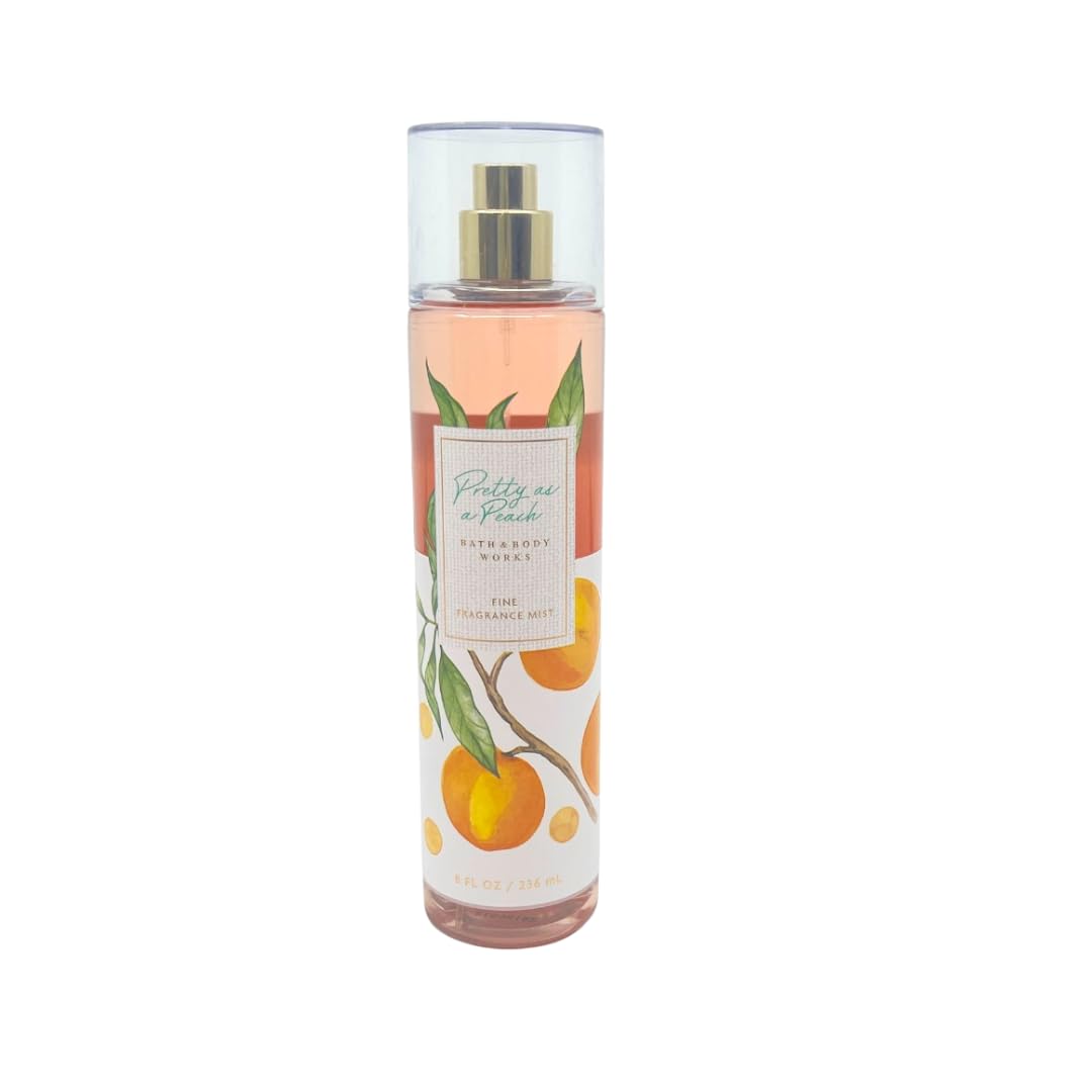 Bath & Body Works Pretty as Peach 3-Pc Gift Set – Shower Gel 10 oz, Fine Fragrance Mist 8 oz & Body Lotion 8 oz | Holiday Bundle