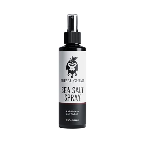 Tribal Chimp Sea Salt Spray for Men 250ml - Sea Salt Hair Spray for Volumizing, Thickening & Texturizing Hair of All Types - Strong Extra Hold