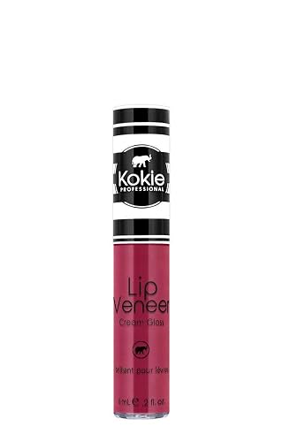 Kokie Cosmetics Lip Veneer Cream Lip Gloss, Kiss Goodnight, 0.2 Fluid Ounce