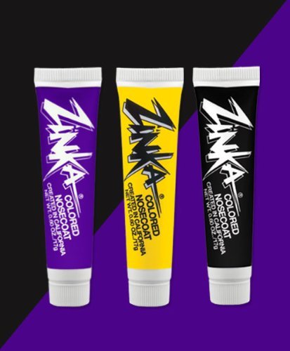 Zinka Team Face Paint and Sun Block - Balitmore - Yellow/Purple/Black